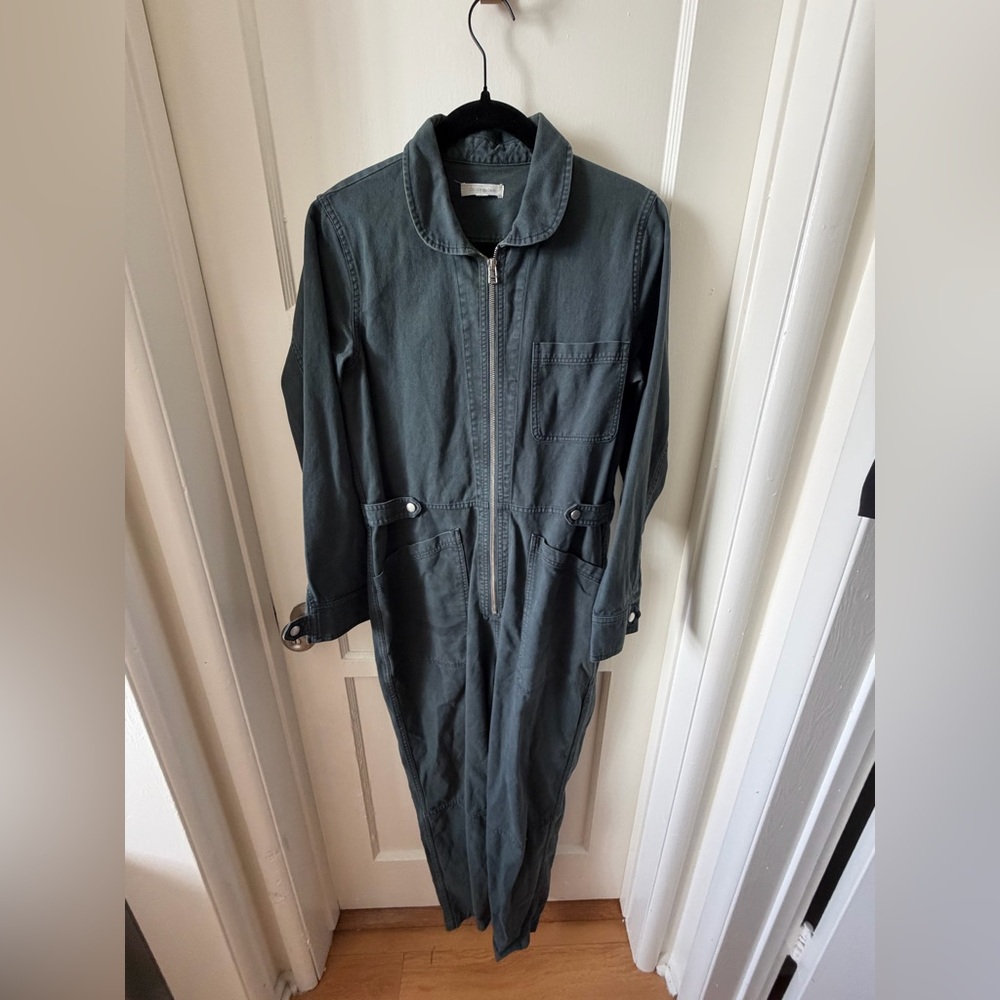 Outerknown Denim Zip-Front Utility Jumpsuit